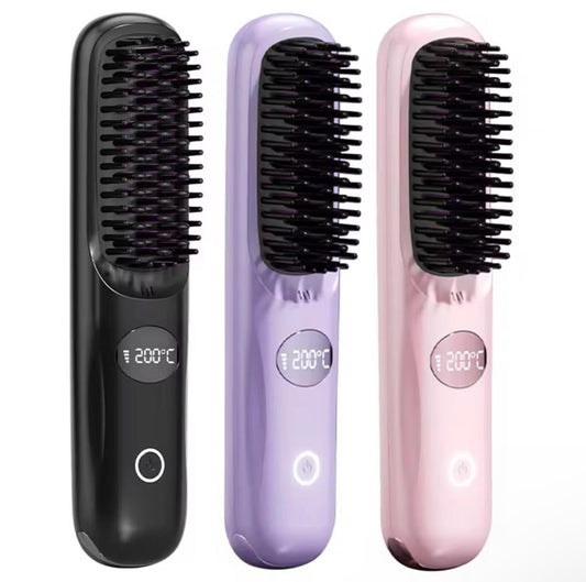 Hairbrush Straightener